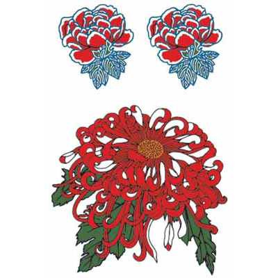 タトゥーシール 菊 タトゥーシール 菊