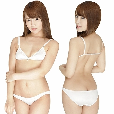 フェリカ生地インゴムブラ&フルバック ホワイト フェリカ生地インゴムブラ&フルバック ホワイト