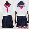 ミッション系中高一貫校のセーラー服(夏服) M